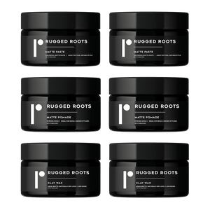 Rugged Roots Men's Hair Styling Kit with Matte Paste and Matte Pomade