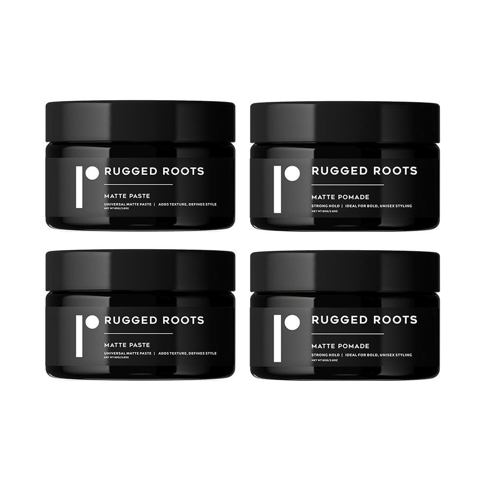 Rugged Roots Double Pack Matte Paste and Matte Pomade Combo